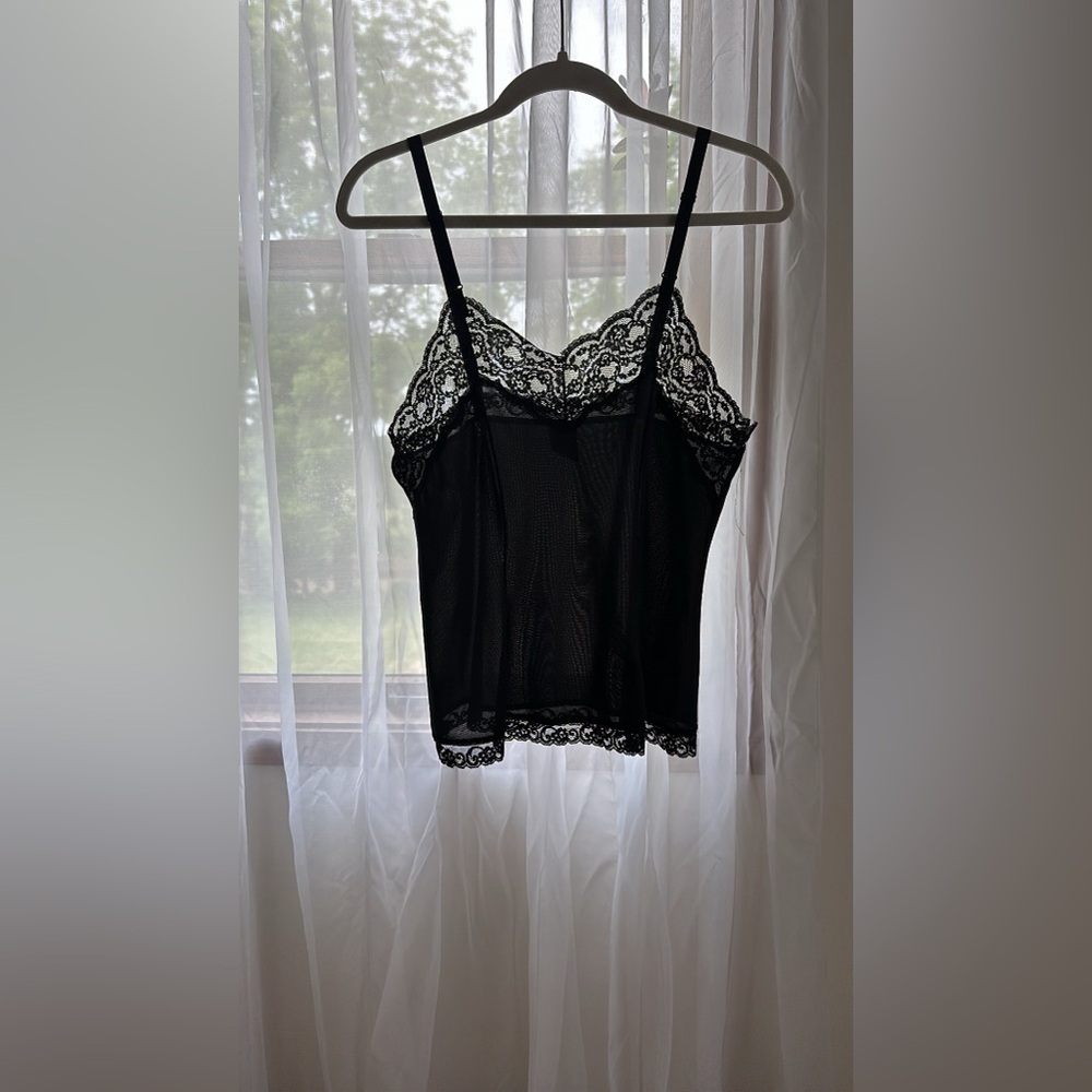 vintage black lace camisole